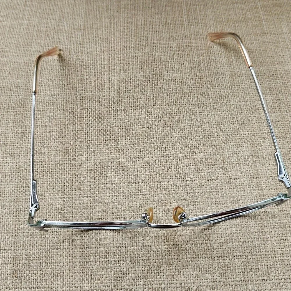Vintage Elizabeth Arden Women Glasses Eyeglasses Frame Silver Tone EA639-3